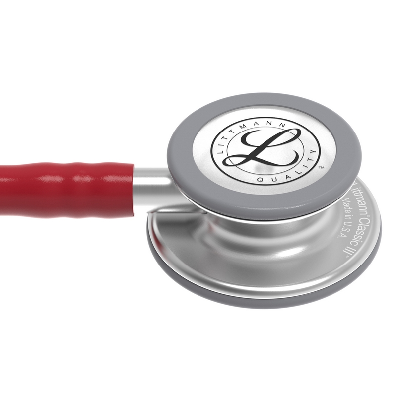 Fonendoscopio Littmann Classic III - Primer plano de campana con logo Littmann Quality